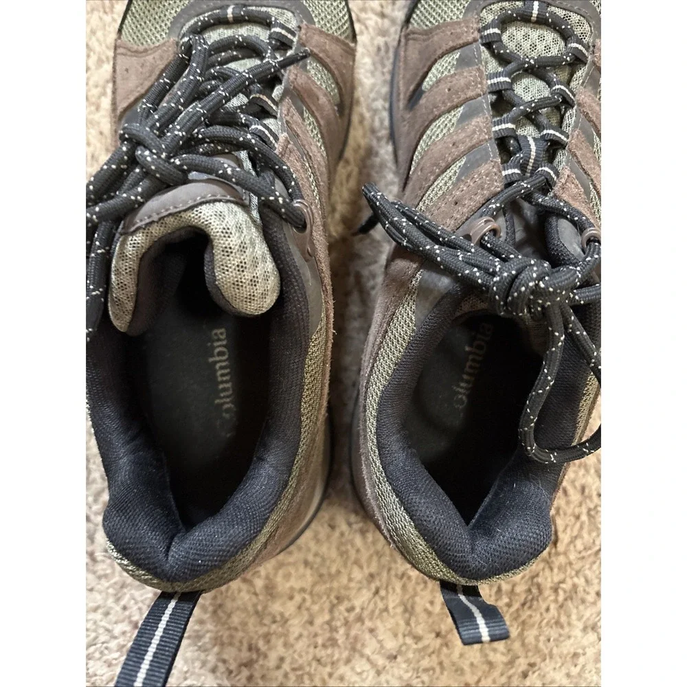 Columbia Men Hiking Shoes Sz‎ 11 YM6725-383 Trail Suede Mesh Brown Waterproof